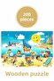 200 Piece Wooden Puzzle Summer, Vacation, Sea, Entertainment