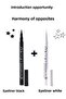 Set of 2 Black and White Crop Waterproof Liquid Eyeliner
