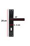 (7 Sets) Avanti Matte Black Mirrored Door Handle 3+1 Apartment Set / 5 Rooms and 2 Wc - 7
