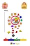 Montessori Colorful Cute Animals Patterned Clock Tutorial Puzzle - 2