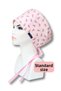 Standard Size Dusty Pink Polka Dot Roses Surgical Cap for Doctors, Nurses, Healthcare Workers, Hospital Staff, and Chefs