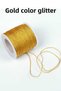 Christmas Tree Ornament String Glittered 10 Meters - 0.80 mm Glitter Parachute String Gold Color. 1. Quality - 3