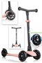 Light up Scooter, Adjustable Height, Kids Scooter with Front Wheels Lights, Pink - 3
