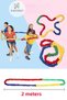 Set of 2 Parachute Rainbow + Play Rubber Ball Children's Activity Gymnastics Group Fabric Play Stress Rubber Ball - 7