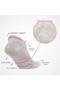 Odorless Running and Walking Women's 2 Color Mixed Booties Silver Socks - Pack of 3 - 4