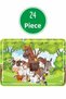 Cute Animals, Police Vehicles, Cute Animals in Vehicles, Space Travel Wooden Puzzle Set - 2