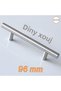 Alteta 96 mm - 9.6 cm Inox Metal 10 Pieces Furniture Kitchen Drawer Cabinet Cabinet Handle Handle Handles - 3
