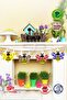 5 Pieces Bee Wooden Crafts Design Decorative Wood for Art Projects Painting - 3