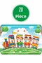 Cute Rabbits and Us, Train, Christmas and Snow Play, Aydede Wooden Puzzle Set - 3