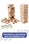 Wooden Balance Game / Educational and Fun Strategy Game / 54 Pieces Natural Wooden Blocks - 4