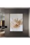Amazing |   Soft Dry Plant Decor Model | Framed Tempered Glass Table Single Vertical