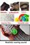 Real Looking Plush Filled Soft Silicone Coated Sound Roaring 2 Headed Dragon Dinosaur Toy Giant - 8