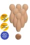 Natural Wooden Toy Bowling Set Baby Room Decor Gift for Kids 7 Pieces 3301000000869 - 2