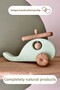 Natural Organic Wooden Montessori Toy Helicopter Baby Kids Room Decor Gift Photo Shooting - 4