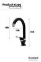 Single Water Inlet Matte Black Mix Basin Mixer On-Off Faucet - 3