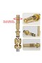 Metal Adjustable Irrigation Head Yellow Color Detachable Garden Car Washer with Hose Connection Apparatus. - 2