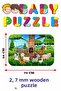Fun Puzzle with Giant Pieces of Cute Animals 50x70 Cm - 2