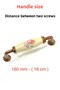 Porcelain Metal Cabinet Handle, Drawer Furniture Kitchen Handle, Ruby 160 mm (16 cm)-Stk2973 - 2