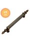 Elif Antique Yellow 96 mm Handle, Luxury Country Kitchen Furniture Cabinet Drawer Handle