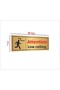 Attention Low Ceiling Lettering Gold Metal Sheet - 2