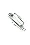 (2 Pieces) Chrome Large Curved Pull Pull Handle for Sliding Doors 14,5x3,5cm - 2