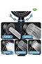 Black Three Pieces 5 Functions Hose and Hose Connector Shower Set - 2