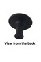 15 Pcs Flat Button Black Handle Furniture Drawer Cabinet Door Handle Metal Handle Accessories with Screw - 4