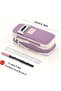 واسعة سعة كبيرة متعددة المقصورة العين وظيفة حامل القلم حامل القلم رصاص ماكياج حالة مربع - 2