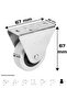 Fixed 50cm Table, Cabinet, Coffee Table, Shelf, Furniture Casters (4 Pieces) - 2