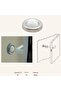 Door Handle Stopper Buffer Matte Chrome - 2