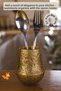 Countertop Spoon Holder Modern Countertop Spoon Holder Decorative Vertical Spoon Holder Antique Gold Color Model 15 - 2