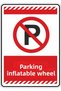 25X35Cm / Phosphorescent Composite/Parking Wheel Inflatable