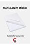 A4 100 Pieces Transparent Labels