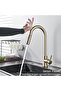 Smart Touch Kitchen Sink Faucet Matte Gold Spiral Fountain New Imported 7 Years Warranty - 3