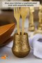 Countertop Spoon Holder Modern Countertop Spoon Holder Decorative Vertical Spoon Holder Antique Gold Color Model 15 - 4