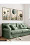 Boho Style 3-Piece Wooden Framed Watercolor-Look Wall Art ACT - 5