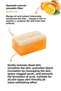 Mango Extract Natural Pumpkin Fiber Beauty Soap with Skin Anti-Wrinkle Effect - 2