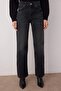 Antrasit Yüksek Bel Geniş Paça Wide Leg Jeans TWOAW26JE00083 - 3