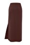 Brown Belt Detailed Slit Maxi Knitted Skirt Twoss25Et00215 - 6