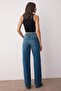 Mavi Yüksek Bel Geniş Paça Wide Leg Jeans TWOAW26JE00086 - 4