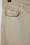 Bej Yüksek Bel Esnek Kumaş İspanyol Paça Flare Fit Büyük Beden Jeans TBBAW23JE00001 - 6
