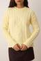 Yellow Soft Textured Hair Knit Sweater Twoaw26Kz00184 - 3