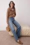 Mavi Yüksek Bel Orta Esnek Wide Leg Palazzo Jeans TWOAW26JE00084 - 2