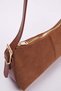 Tan Suede Adjustable Strap Detailed Oval Women's Shoulder Mini Bag Takaw26Oc00003 - 5