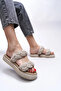 Summer Women's Twisted Rope Slippers - Beige - 3