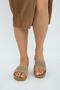 Beige Open Front Straw Knitted Outdoor and Home Slippers (PATTERN RENEWED.) - 5