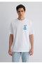 Istanbul Printed White T-Shirt Loose Fit / Loose Relaxed Cut 0612989-620 - 4