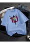 Oversized Football Player Printed Unisex T-Shirt Printed