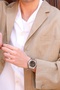 Silver Steel Band Men's Wristwatch Fm43013A-A2 All Functions Active 3 Atm Water Resistant