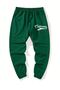 California Ca Sweatpants Jogger - Green Printed Rubber Leg High Waist - 2